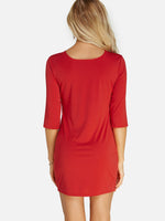 NEW FEELING Womens Red Mini Dresses