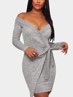OEM Ladies Light Grey Mini Dresses