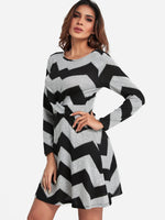 OEM Ladies Striped Mini Dresses