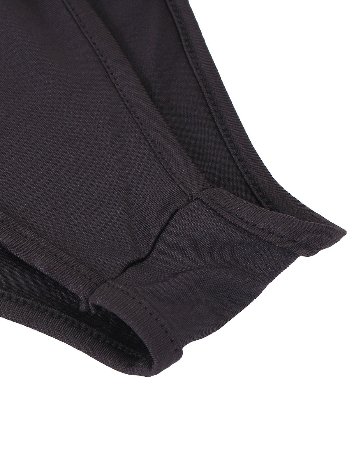 Black Bikinis Bottoms With Colored Top