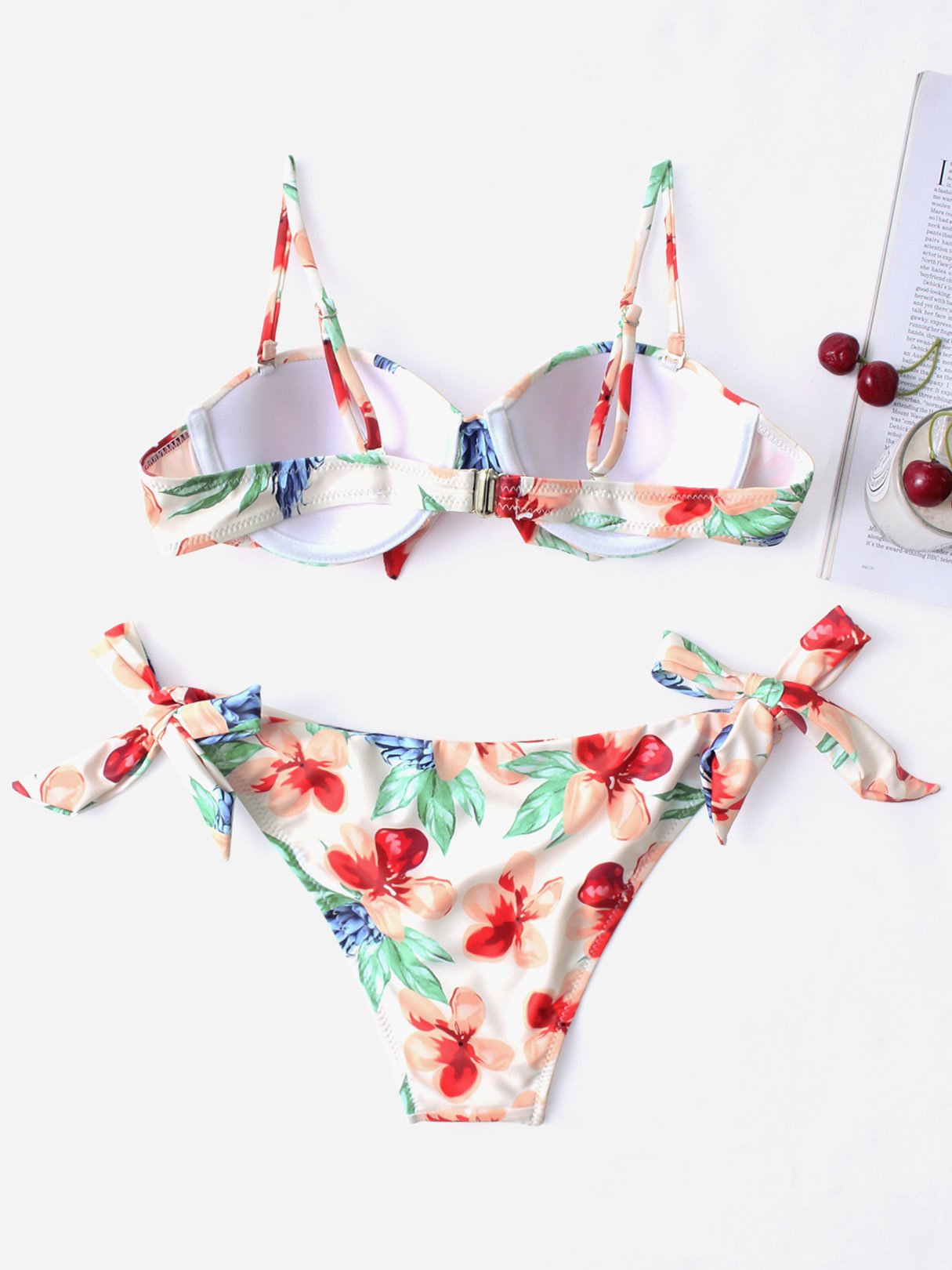 NEW FEELING Womens Green Bikinis
