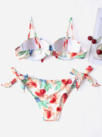 NEW FEELING Womens Green Bikinis