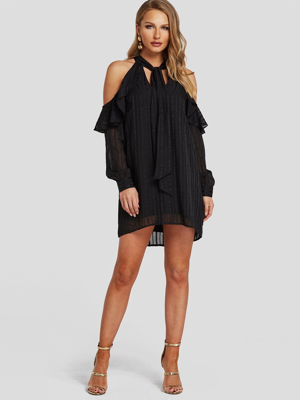 NEW FEELING Womens Black Mini Dresses