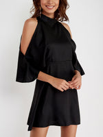 Wholesale Cut Out Black Mini Dress