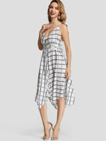 NEW FEELING Womens White Midi Dresses