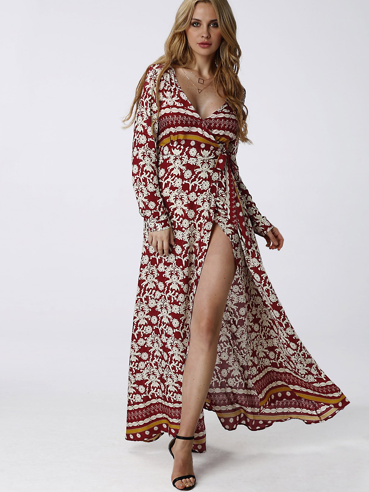OEM ODM Womens Long Sleeve Maxi Dress