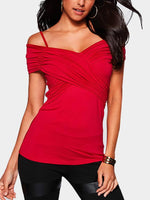 NEW FEELING Womens Red T-Shirts