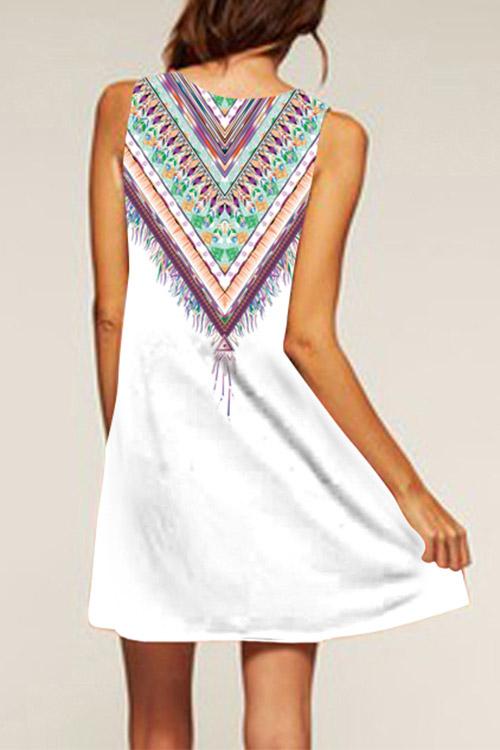 OEM Ladies White Mini Dresses