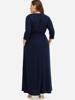 NEW FEELING Womens Blue Plus Size Dresses