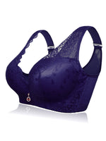 Wholesale Plus Size Lace Trim Gather Wireless Bras