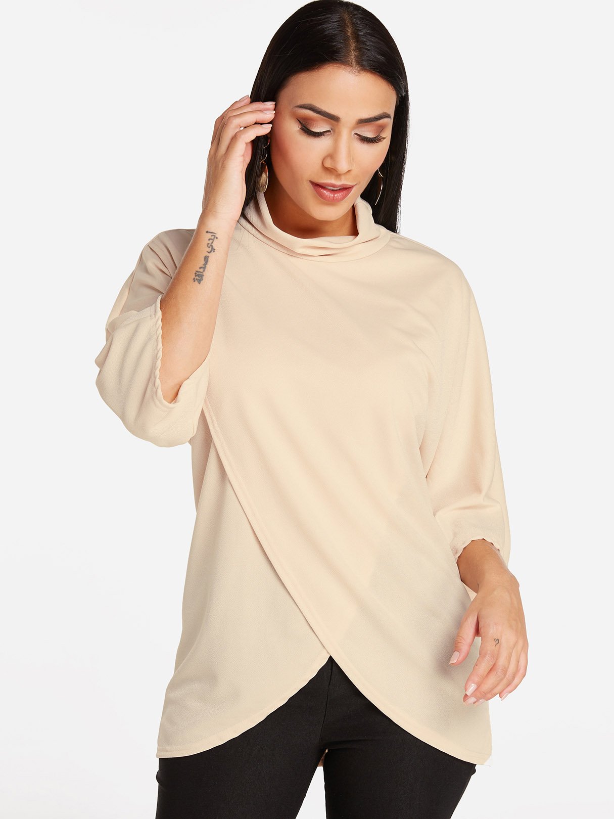 ODM Ladies Half Sleeve Blouses