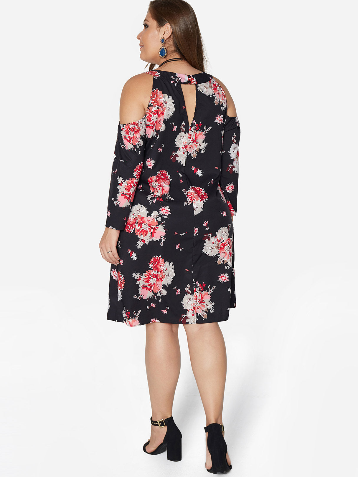 NEW FEELING Womens Black Plus Size Dresses