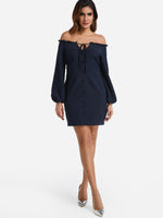 OEM ODM Black And Purple Bodycon Dress