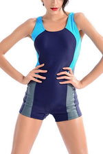 NEW FEELING Womens Blue One-Pieces