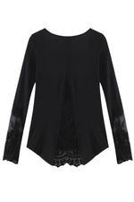 NEW FEELING Womens Black T-Shirts