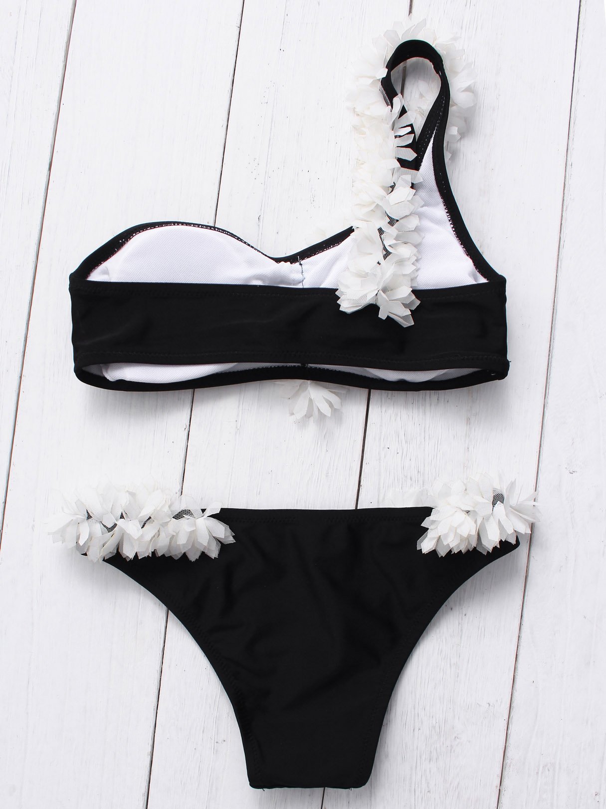 NEW FEELING Womens Black Bikinis