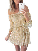 NEW FEELING Womens Beige Mini Dresses
