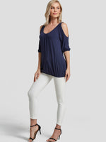 NEW FEELING Womens Navy T-Shirts