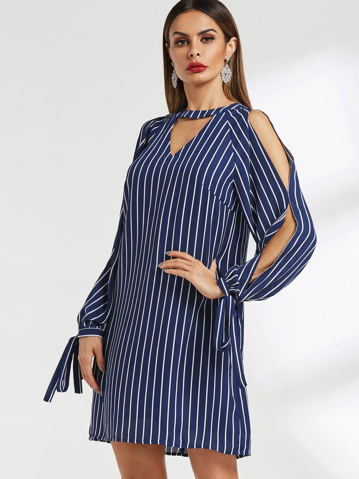 OEM Ladies Navy Mini Dresses