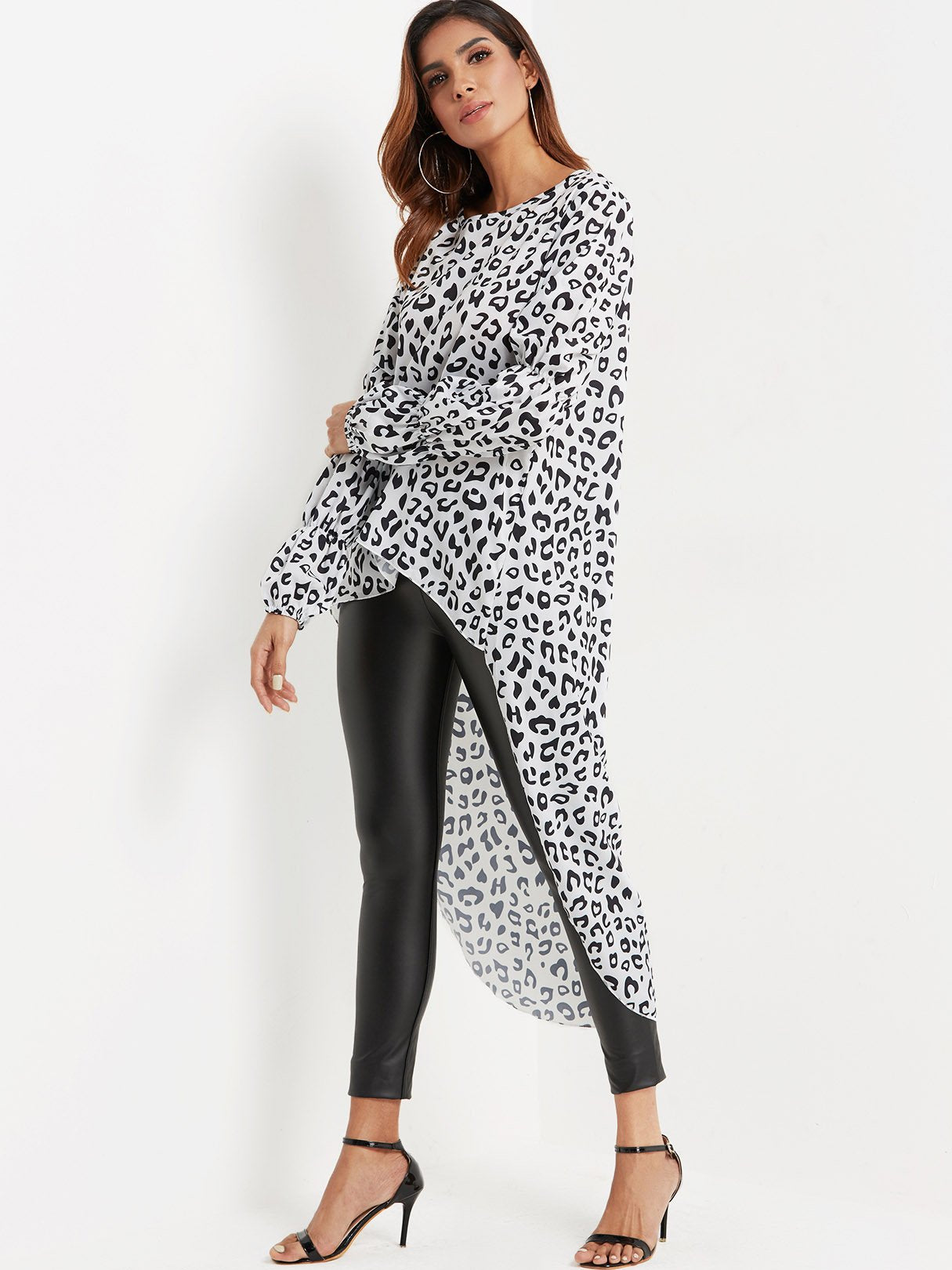 OEM Ladies Leopard Blouses
