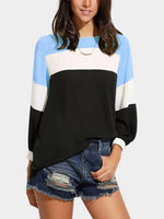 Wholesale Round Neck Fantasy Colour Long Sleeve Top