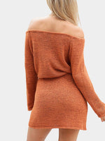 NEW FEELING Womens Orange Casual Dresses
