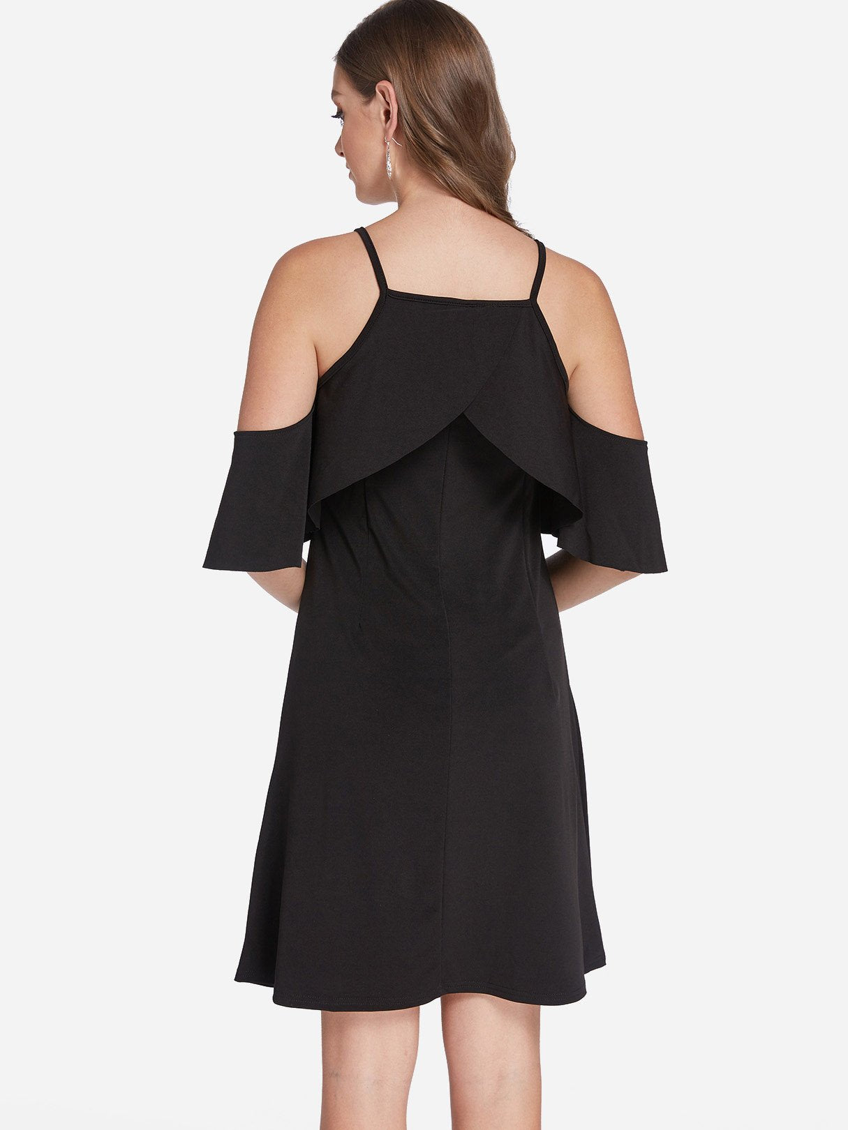 NEW FEELING Womens Black Casual Dresses