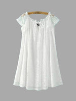 Wholesale White Off The Shoulder Lace Mini Dress