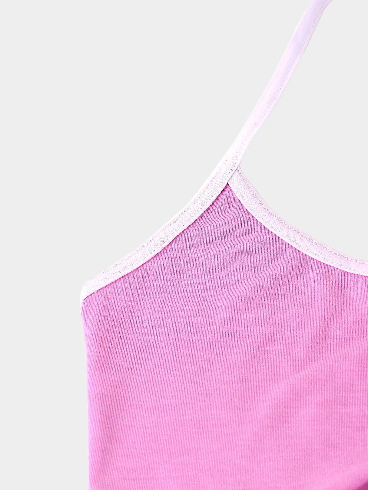 OEM ODM Womens Pink Crop Top