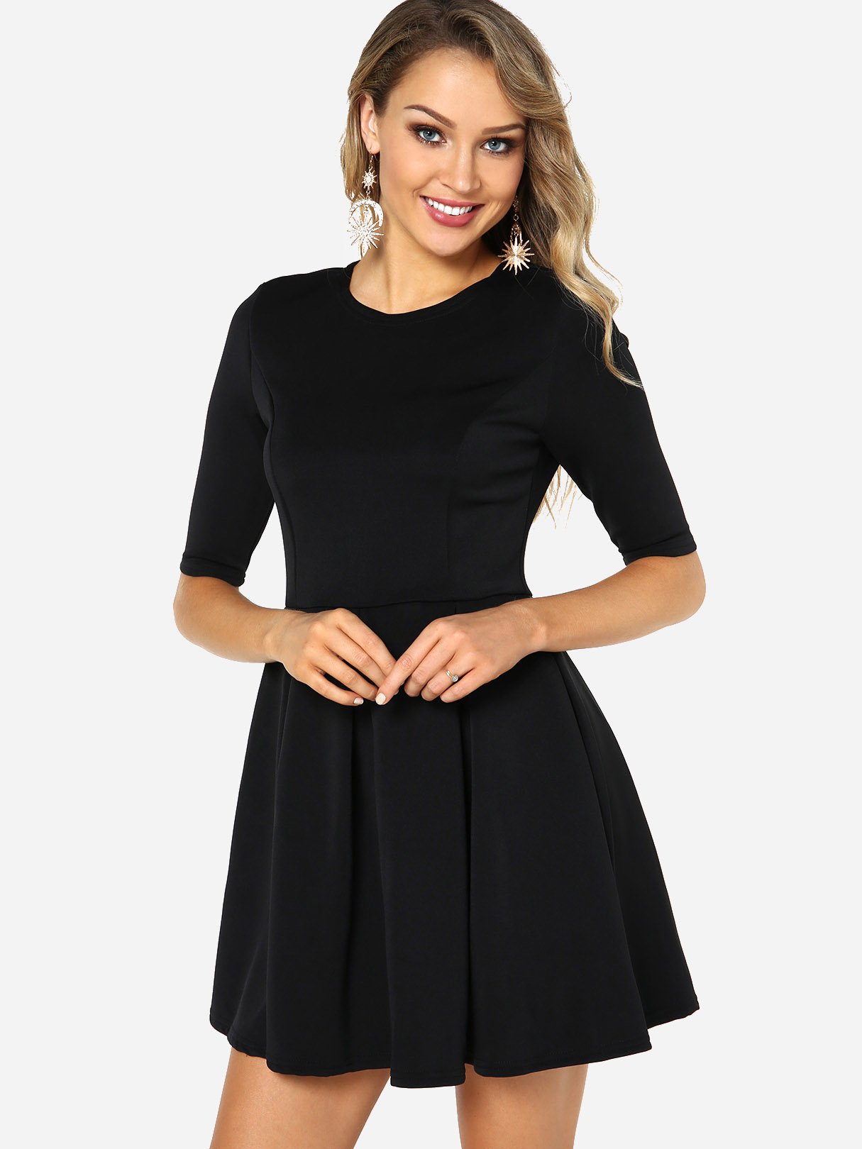 OEM Ladies Black Mini Dresses