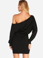 NEW FEELING Womens Black Mini Dresses