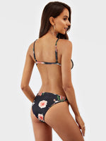 NEW FEELING Womens Black Bikinis