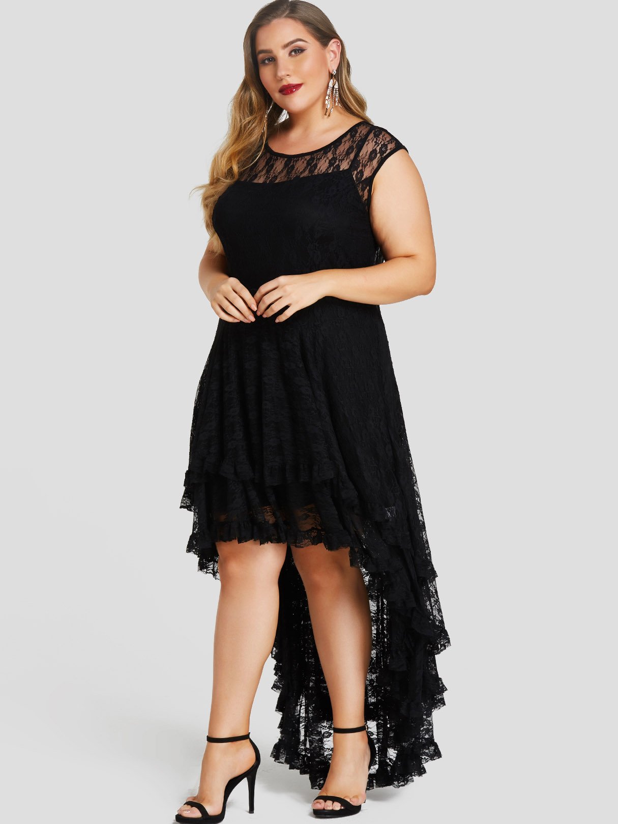 OEM Ladies Black Plus Size Dresses