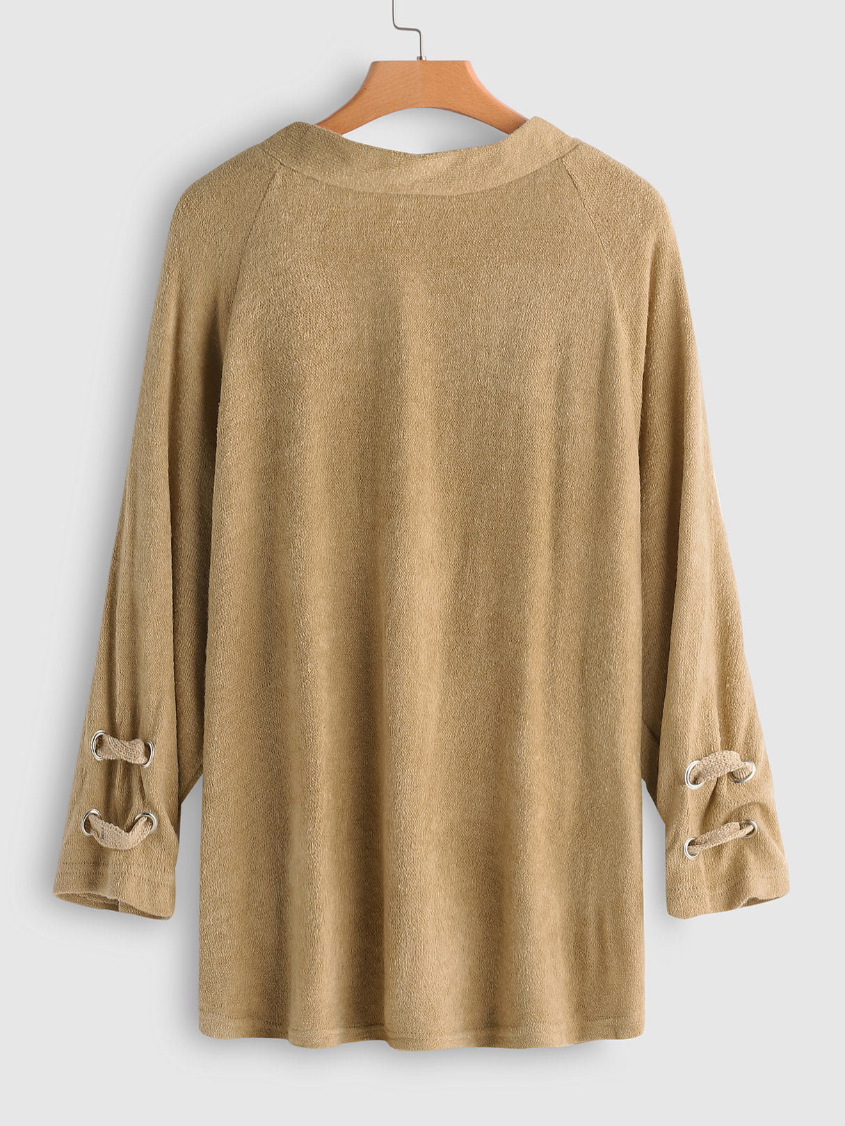 NEW FEELING Womens Khaki Plus Size Tops