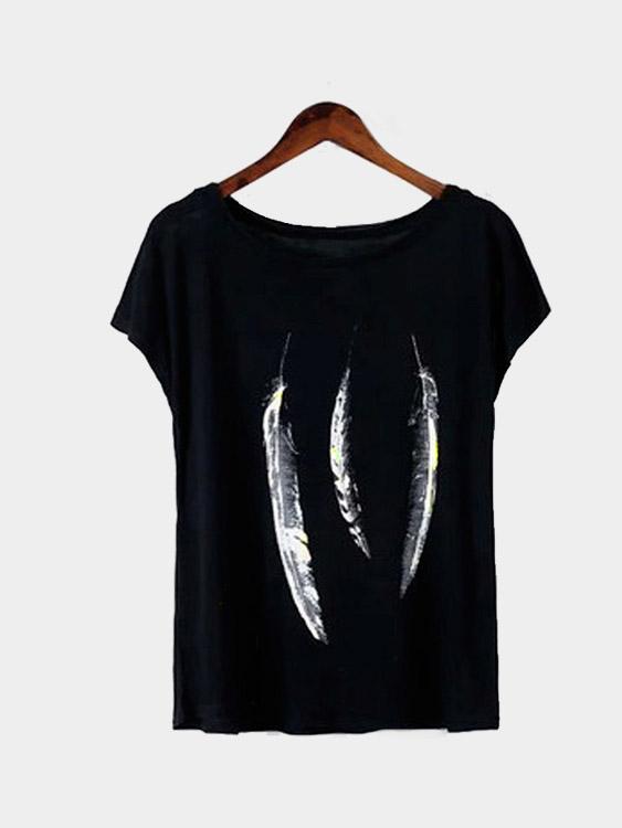 Wholesale Round Neck Black T-Shirts