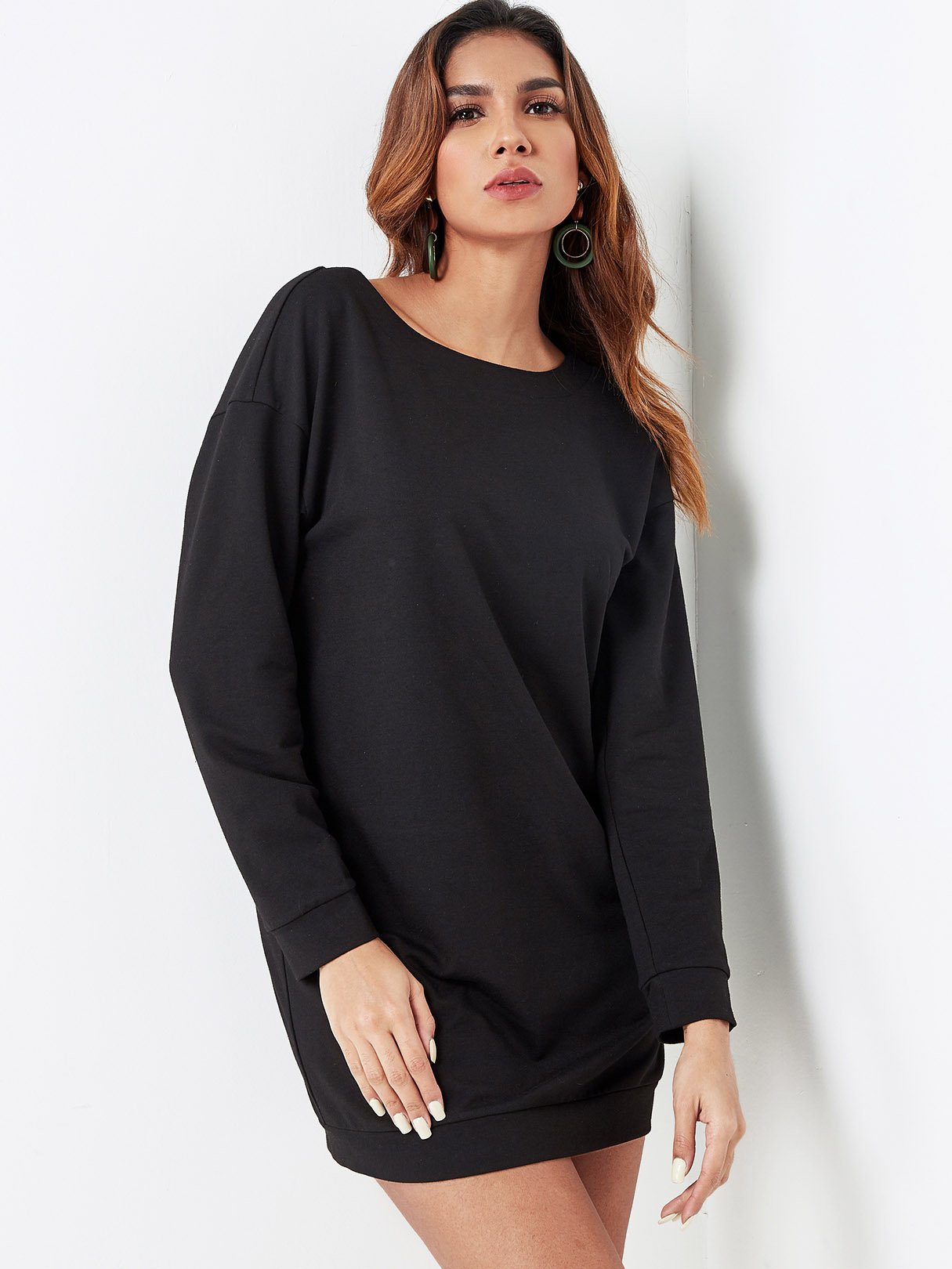 NEW FEELING Womens Black Mini Dresses