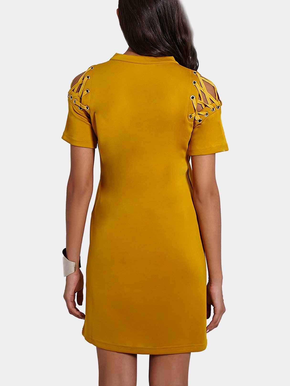 NEW FEELING Womens Tan Casual Dresses