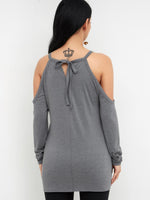 NEW FEELING Womens Grey T-Shirts