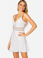 OEM Ladies White Mini Dresses