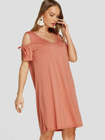 ODM Ladies Short Sleeve Casual Dresses