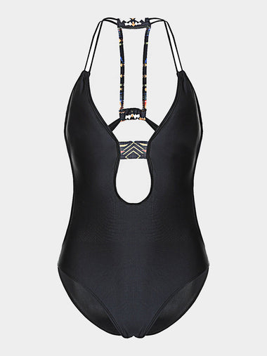 Wholesale Black Sexy Bodycon Bodysuit One-Pieces