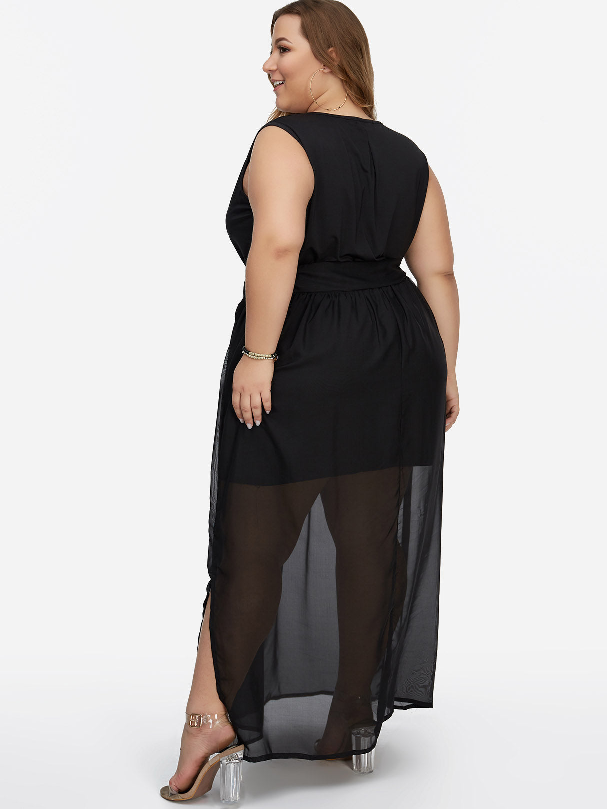 NEW FEELING Womens Black Plus Size Dresses