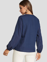 NEW FEELING Womens Navy Blouses