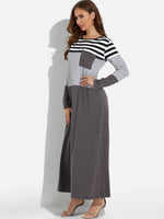 OEM Ladies Grey Maxi Dresses