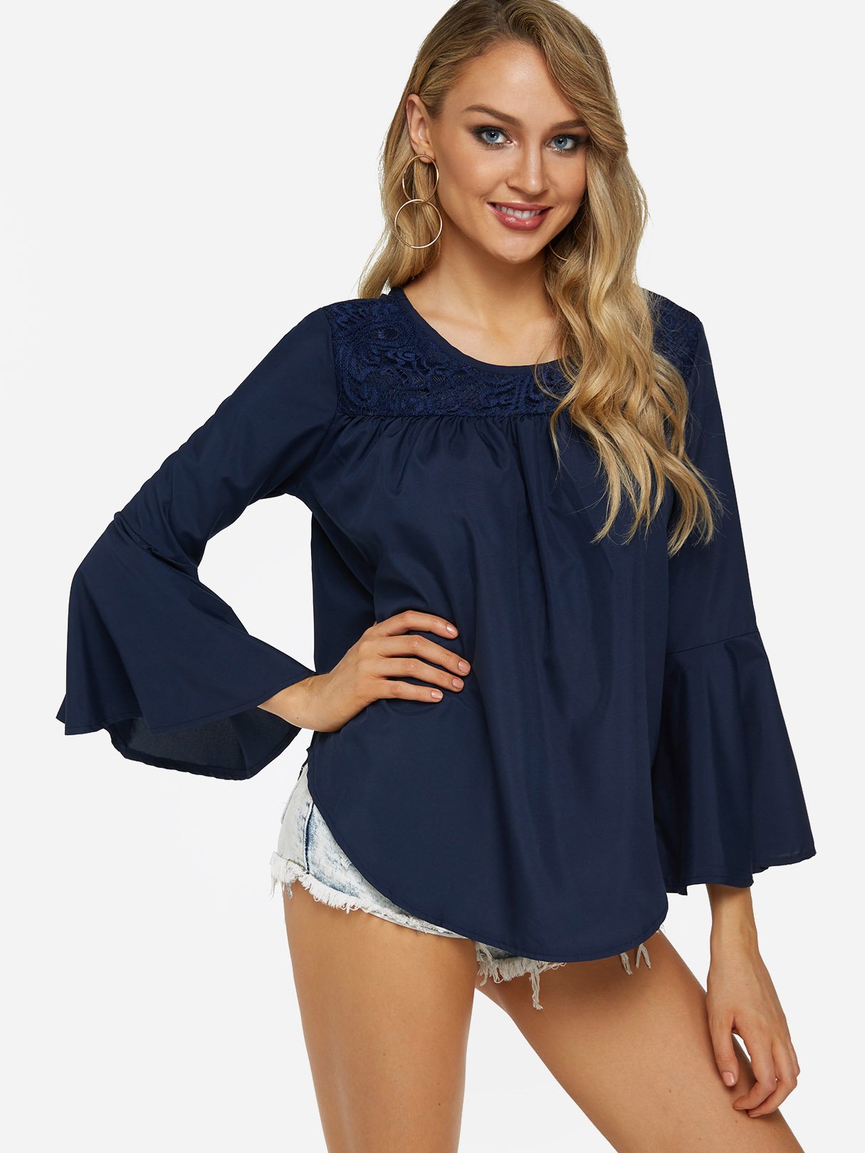 OEM Ladies Navy T-Shirts