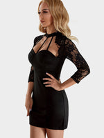 OEM Ladies Black Mini Dresses
