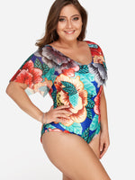 OEM Ladies Floral Plus Size Swimwear