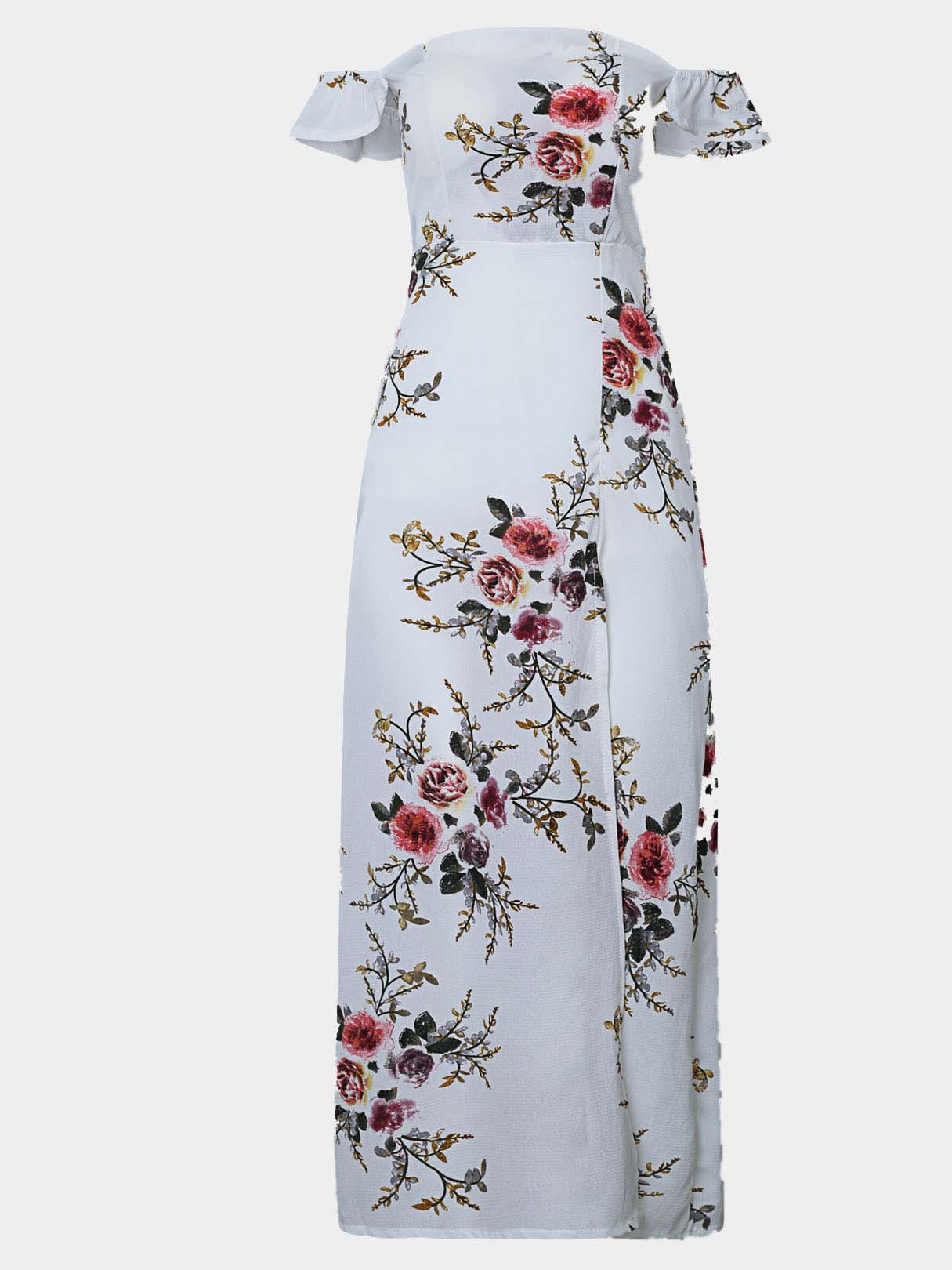 NEW FEELING Womens White Floral Dresses