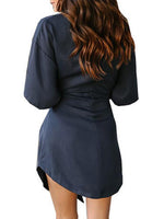 NEW FEELING Womens Navy Mini Dresses