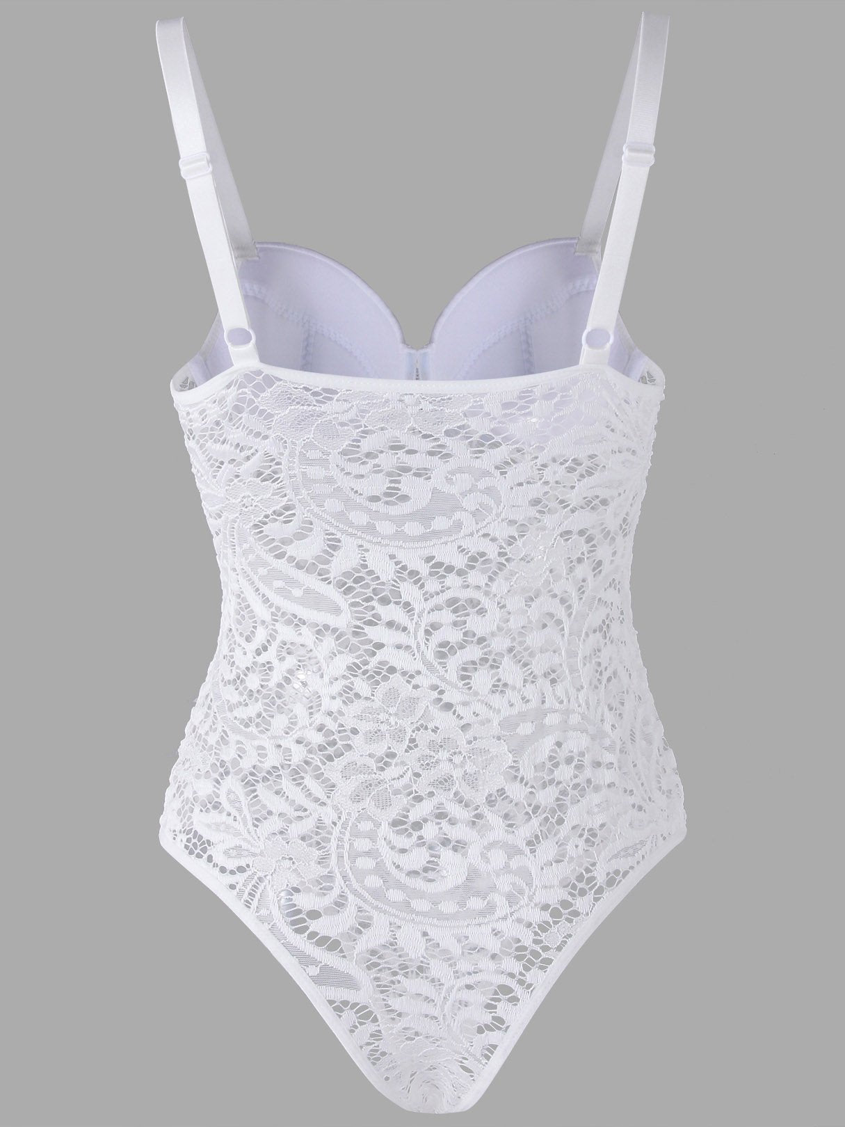 NEW FEELING Womens White Bodysuits